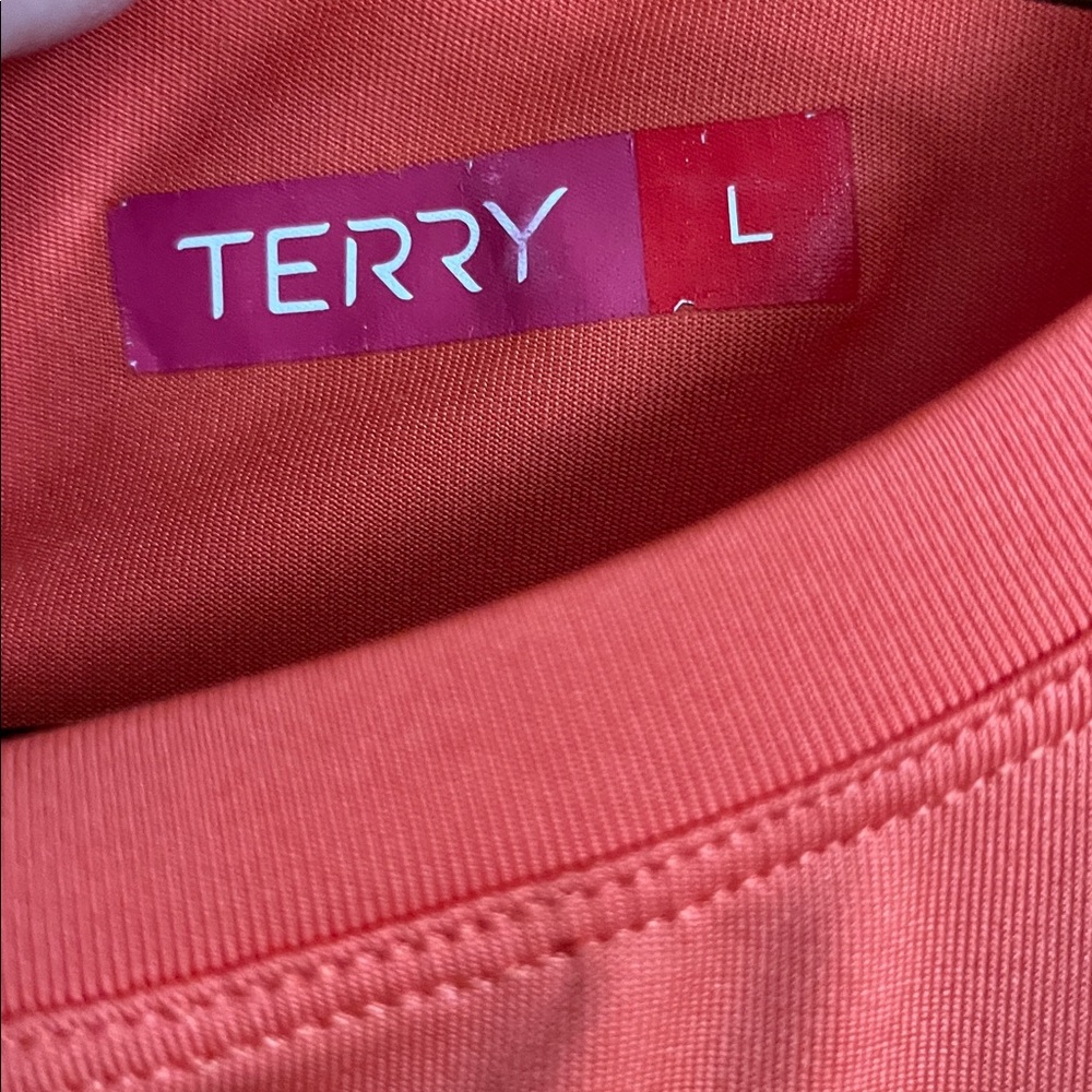 Terry Bicycles sleeveless tech shirt tank top tee Size L coral bicycle graphic - Picture 3 of 7
